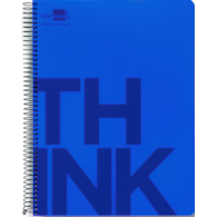 Kołonotatnik LIDERPAPEL Think, A5, w kratkę, 160 kart., 70gsm, perforacja