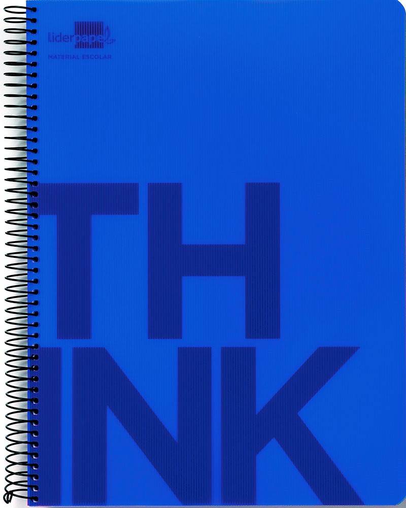 Kołonotatnik LIDERPAPEL Think, A5, w kratkę, 160 kart., 70gsm, perforacja