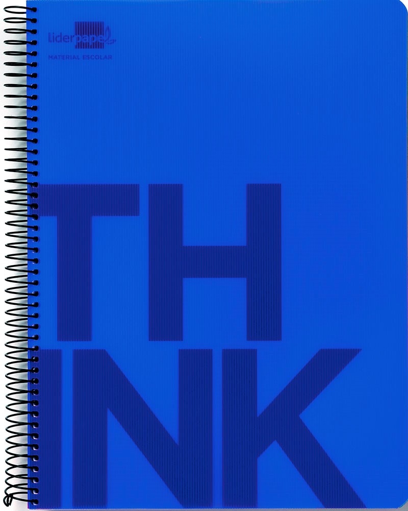 Kołonotatnik LIDERPAPEL Think, A5, w kratkę, 160 kart., 70gsm, perforacja