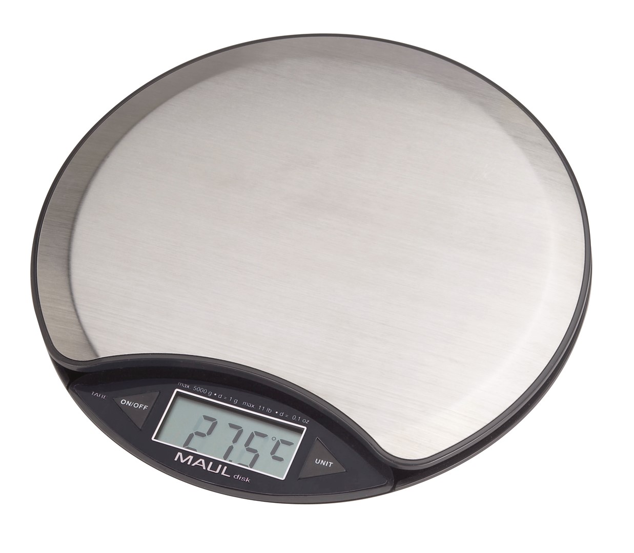 Waga elektroniczna MAUL MaulDisc, 5kg, srebrna