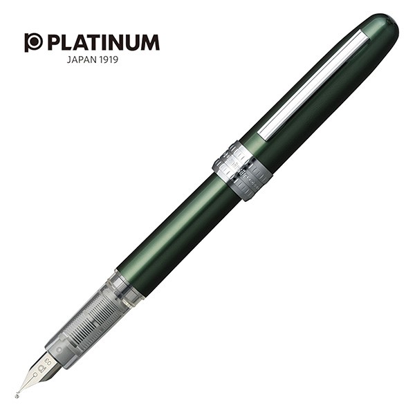 Pióro wieczne Platinum Plaisir Green, F, zielone