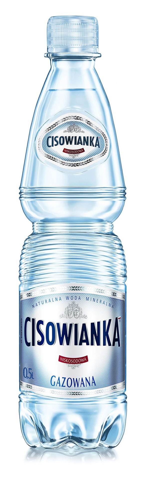Woda mineralna Cisowianka gazowana 0,5 l PET 12szt
