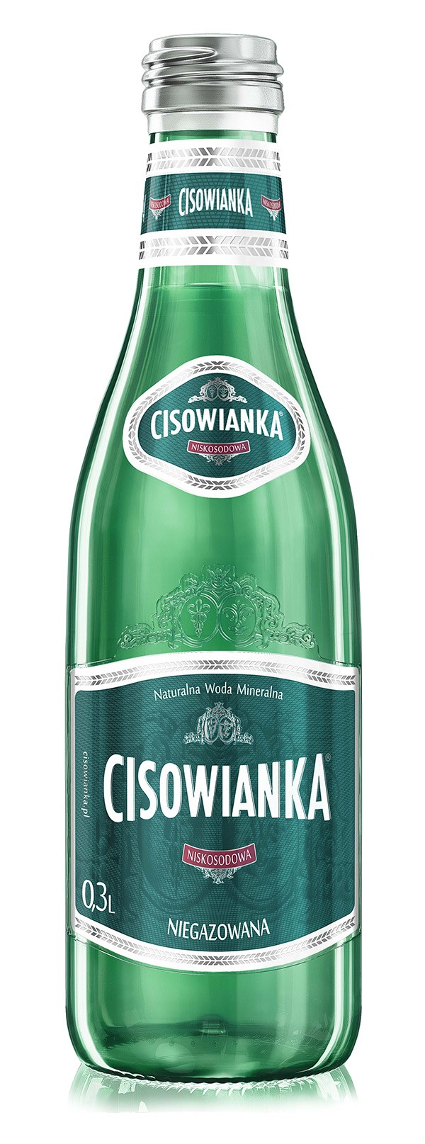 Woda CISOWIANKA Classique, niegazowana, butelka szklana, 0,3l 24szt