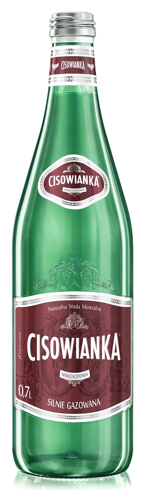 Woda miner CISOWIANKA 0,3 silnie gazow puszka 6szt