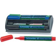 Zestaw markerów do tablic SCHNEIDER Maxx Eco 110, okrągły, 1-3 mm, 4 szt., miks kolorów