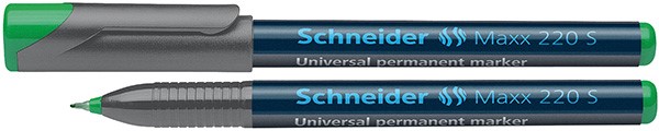 Foliopis permanentny SCHNEIDER Maxx 220 S, 0,4 mm, zielony