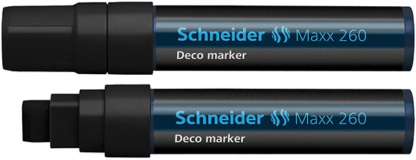 Marker kredowy SCHNEIDER Maxx 260 Deco, 5-15 mm, czarny