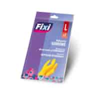 Rękawice gumowe FIXI, rozmiar L, 1 para, żółte