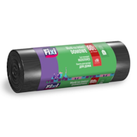 Worki na śmieci domowe FIXI, 60 l, 50 szt., czarne