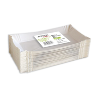 Tacki papierowe STELLA, duże, 100 szt., białe