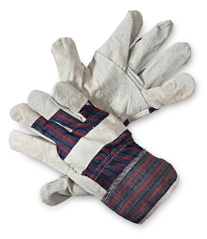 Rękawice ekon. Pop1 (HS-01-001), montażowe, wzm. skórą dwoiną bydlęcą, rozm. 10,5