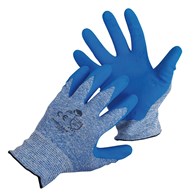 Rękawice Modularis, montażowe, nylon+nitryl, rozm. 8, niebieskie