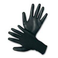 Rękawice ekon. Resistance-B (HS-04-003), montażowe, poliester+poliuretan, rozm. 8, czarne
