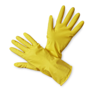 Rękawice ekon. Latex (HS-05-001), gospodarcze, lateks, rozm. 8, żółte